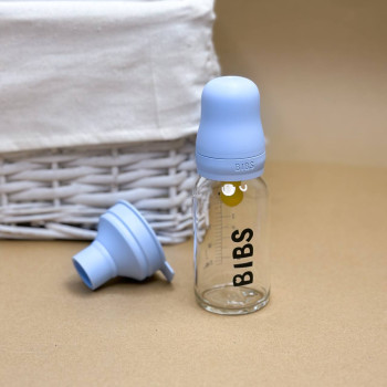 Дитяча пляшечка BIBS 110мл, Блакитна
