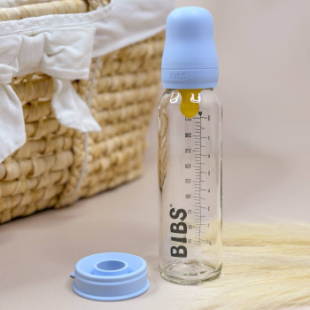 Дитяча пляшечка BIBS 225мл, Блакитний