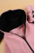 Комфортний комбінезон із тринитки на флісі Мамина копія з вушками (рожева пудра) (56–92)