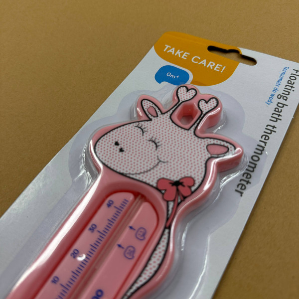 Термометри для водички BabyOno Рожевий з жирафом