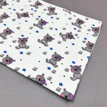 Байкова пелюшка · 110×90 см. · Ведмедики та зірочки · Тепла — Babywear
