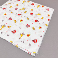 Ситцева пелюшка · 90×100 см · Жовті тваринки — Babywear