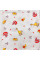 Ситцева пелюшка · 90×100 см · Жовті тваринки — Babywear