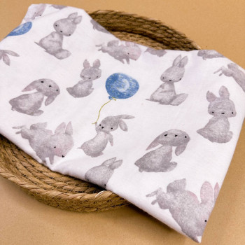 Байкова пелюшка · 70×90 см. · Кролик з кулькою — Babywear