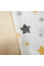 Ситцева пелюшка · 90×100 см · Жовто-сірі зірочки — Babywear
