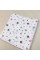 Ситцева пелюшка · 90×100 см · Рожево-сірі зірочки — Babywear