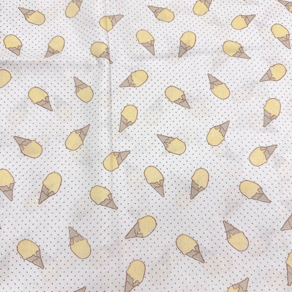 Ситцева пелюшка · 90×100 см · Жовті ріжки — Babywear