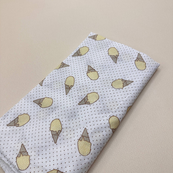 Ситцева пелюшка · 90×100 см · Жовті ріжки — Babywear