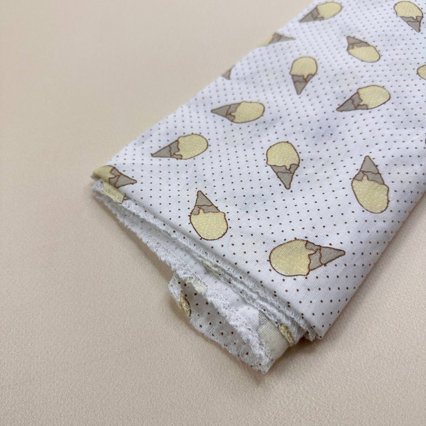 Ситцева пелюшка · 90×100 см · Жовті ріжки — Babywear