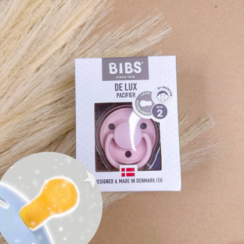 Пустушка BIBS класична кругла DE LUX  Зефірка