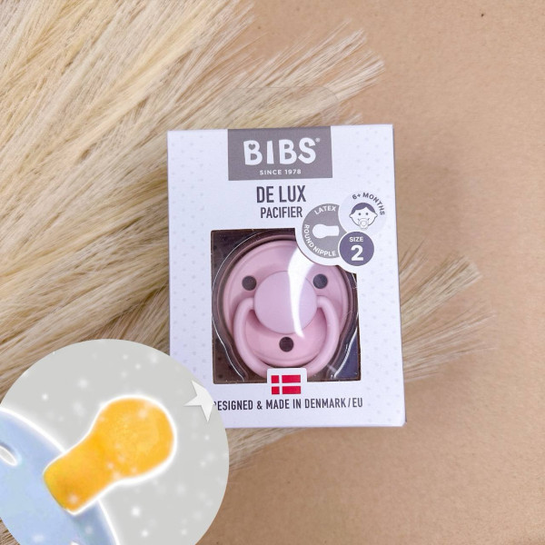 Пустушка BIBS класична кругла DE LUX  Зефірка