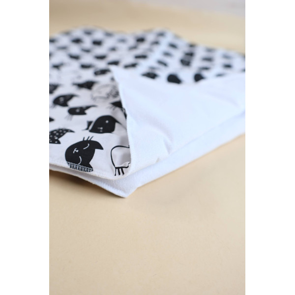 Непромокаюча пелюшка · Чорні котики · З синтепоном — Babywear
