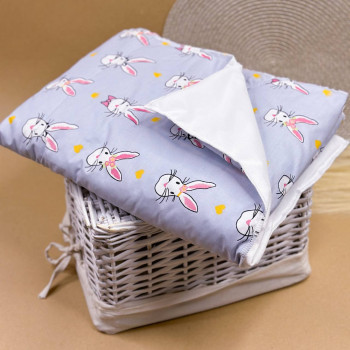Непромокаюча пелюшка · Блакитна з кроликами — Babywear