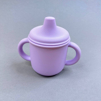 Поїльник з кришкою Бузковий