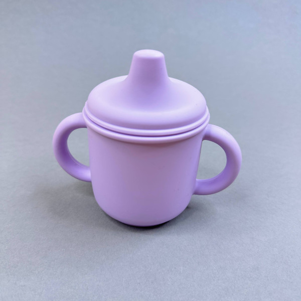 Поїльник з кришкою Бузковий