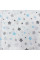 Ситцева пелюшка · 90×100 см · Блакитно-сірі зірочки — Babywear