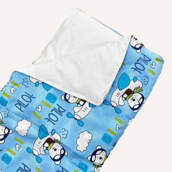 Непромокаюча пелюшка · Блакитна · З синтепоном — Babywear