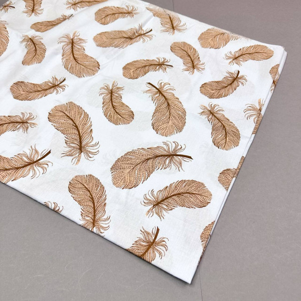 Бавовняна пелюшка · 90×110 см. · Бежеве пірячко — Babywear