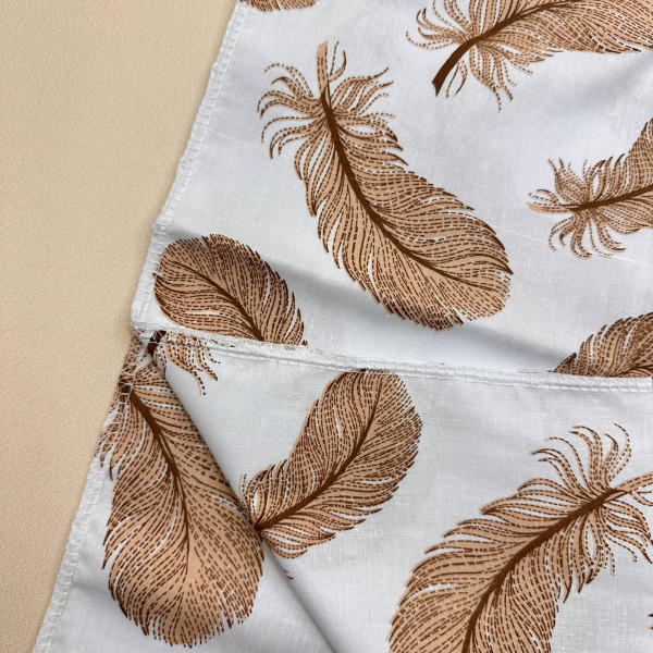 Бавовняна пелюшка · 90×110 см. · Бежеве пірячко — Babywear