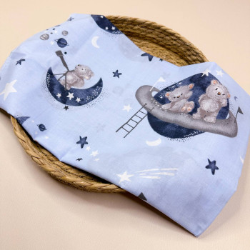 Бавовняна пелюшка · 90×110 см. · Ведмедик в космосі — Babywear