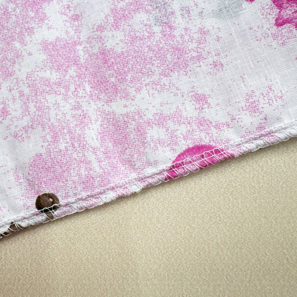 Бавовняна пелюшка · 90×110 см. · Рожева з жирафиками — Babywear