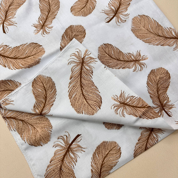Бавовняна пелюшка · 90×70 см · Бежеве пірячко — Babywear