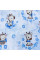 Бавовняна пелюшка · 90×70 см. · Блакитна з жирафиками — Babywear
