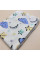 Байкова пелюшка · 110×90 см. · Блакитні хмаринки · Тепла — Babywear