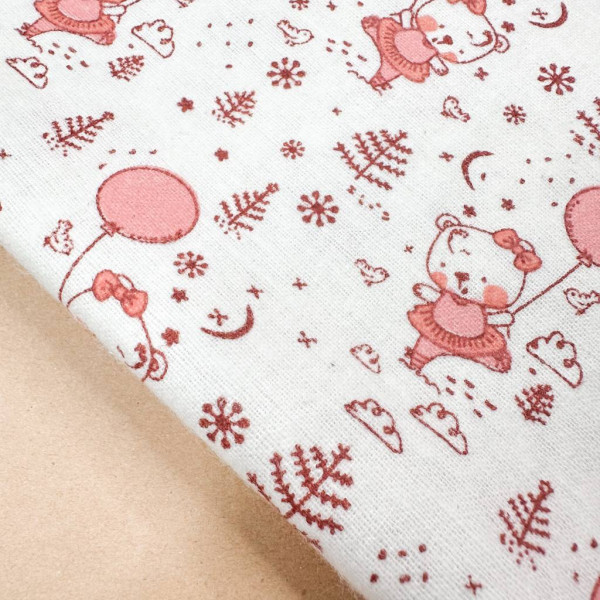 Байкова пелюшка · 70×90 см. · Ведмедики з кулькою · Тепла