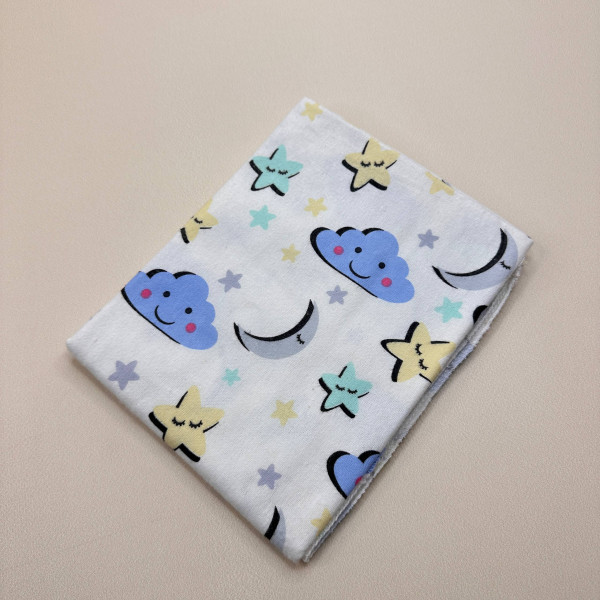 Байкова пелюшка · 70×90 см. · Блакитна хмаринка — Babywear