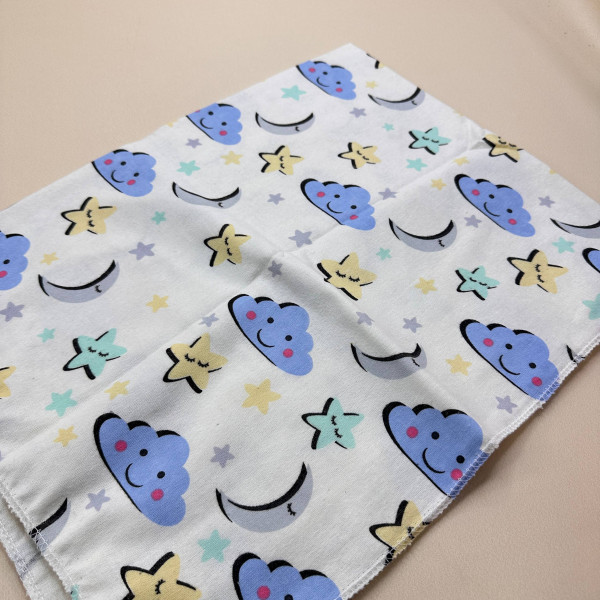 Байкова пелюшка · 70×90 см. · Блакитна хмаринка — Babywear