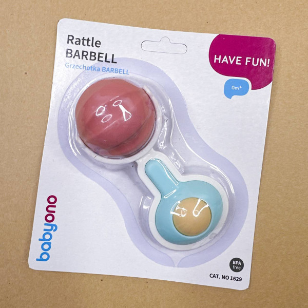 Іграшка-брязкальце Babyono Rattle Barbell