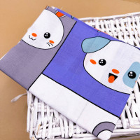 Бавовняна пелюшка · 90×110 см. · Тваринки в квадратиках — Babywear