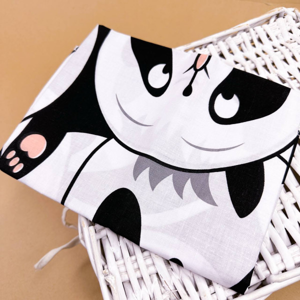 Бавовняна пелюшка · 90×70 см · Пандочки — Babywear