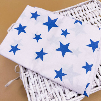 Бавовняна пелюшка · 90×70 см. · Сині зірочки — Babywear
