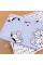Бавовняна пелюшка · 90×70 см · Блакитна з зебрами — Babywear