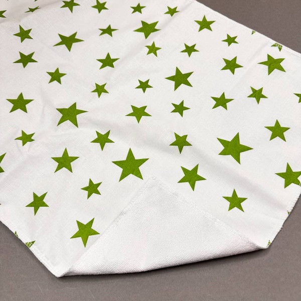 Непромокаюча пелюшка · 60×45 см · Зелені зірочки — Babywear