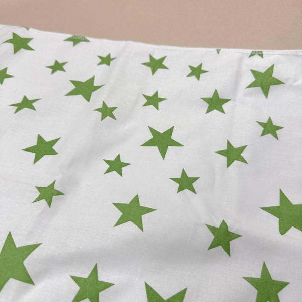 Непромокаюча пелюшка · 60×45 см · Зелені зірочки — Babywear