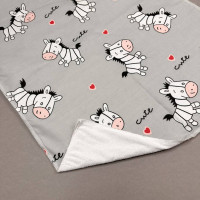 Непромокаюча пелюшка · Сіра з зебрами — Babywear