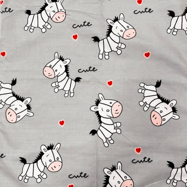 Непромокаюча пелюшка · Сіра з зебрами — Babywear