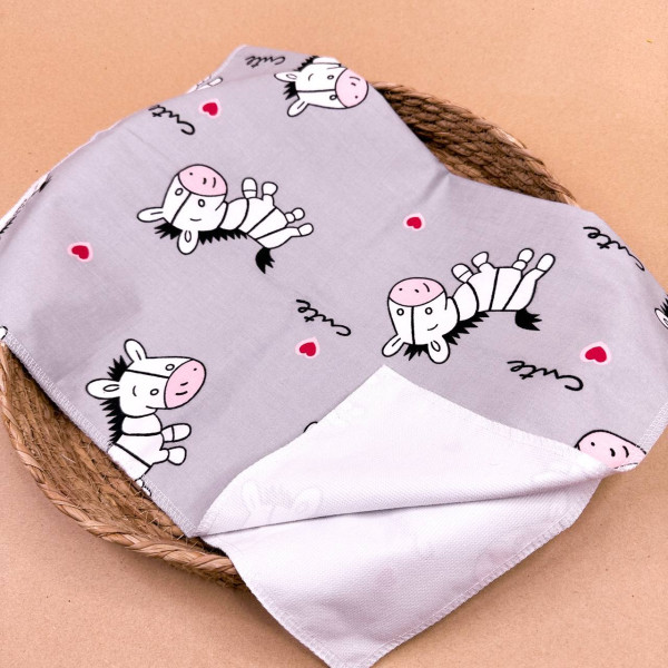 Непромокаюча пелюшка · Сіра з зебрами — Babywear
