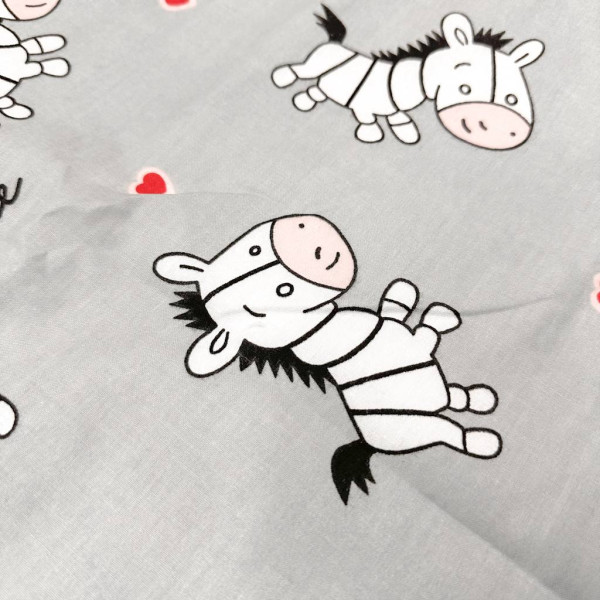 Непромокаюча пелюшка · Сіра з зебрами — Babywear