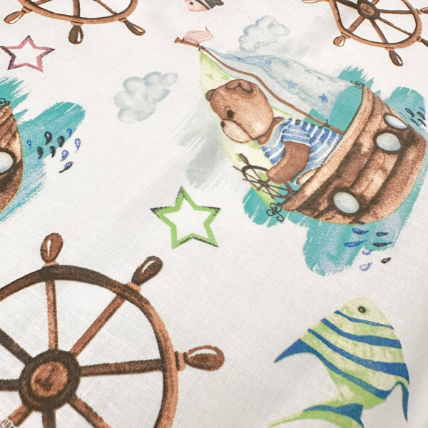 Бавовняна пелюшка · Ведмедики-моряки — Babywear