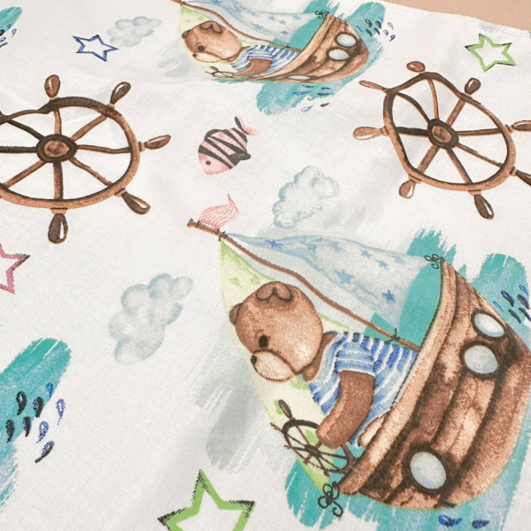 Бавовняна пелюшка · Ведмедики-моряки — Babywear