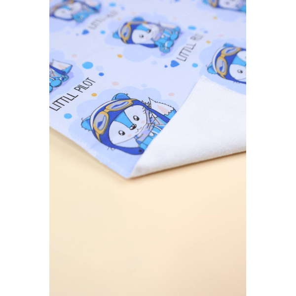 Непромокаюча пелюшка · 60×45 см · Сині пілоти — Babywear