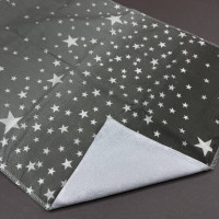 Непромокаюча пелюшка · 60×45 см · Сіра зірочки — Babywear