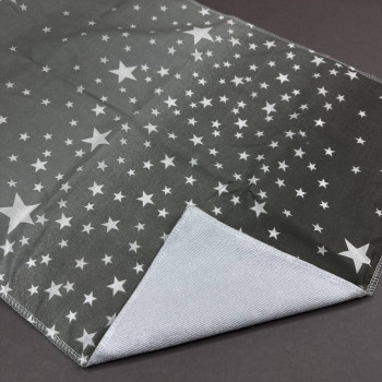 Непромокаюча пелюшка · 60×45 см · Сіра зірочки — Babywear