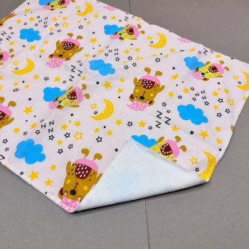 Непромокаюча пелюшка · Рожева сонні ведмедики — Babywear