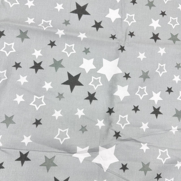 Непромокаюча пелюшка · 60×45 см · Сіра з зірочками — Babywear