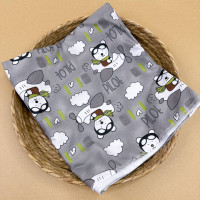 Непромокаюча пелюшка · 120×60 см · Сіра ведмедики — Babywear